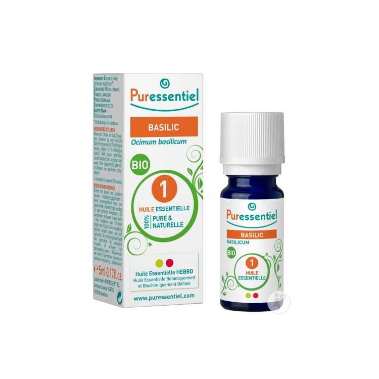Huile essentielle de Basilic BIO – 5 ml pour un bien-être