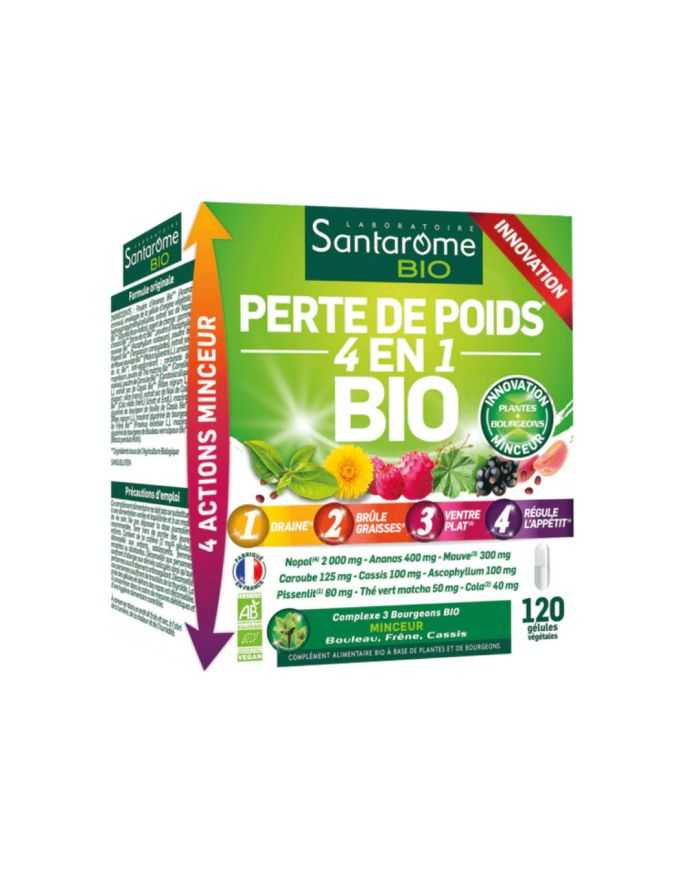 Santé minceur : Santarome Bio 4 en 1 en gélules