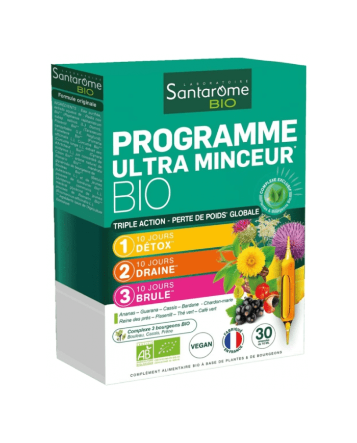Santarome Bio Programme Minceur 30 Ampoules 10 ml