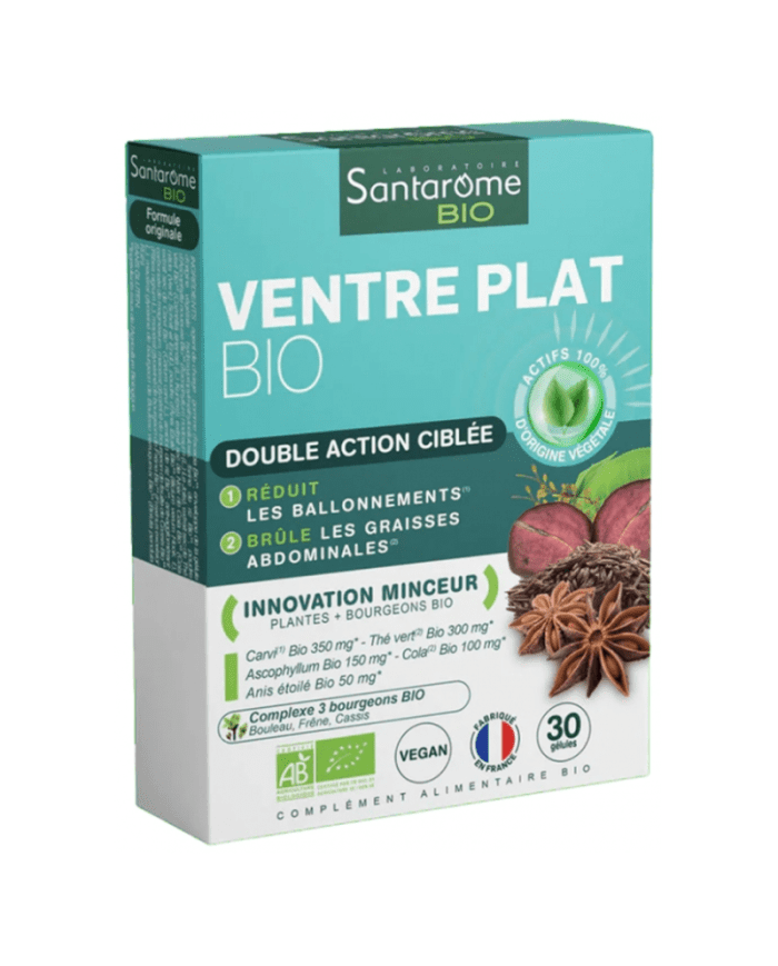 Santarome Bio Ventre Plat 30 Gélules – Détox naturelle