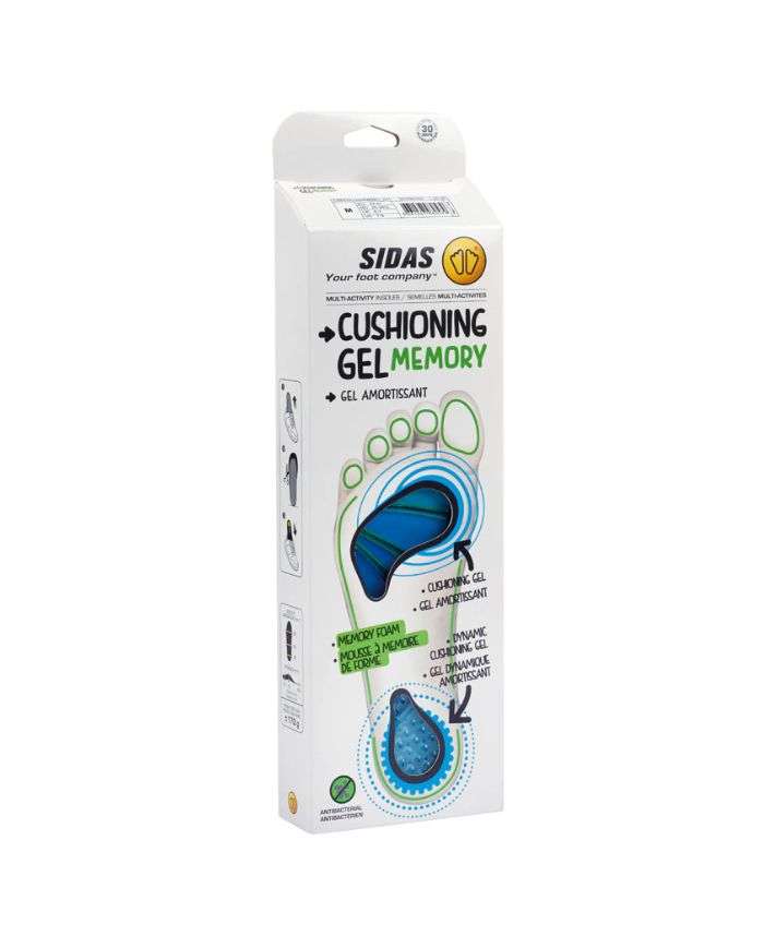 Semelles gel en mémoire de forme SIDAS