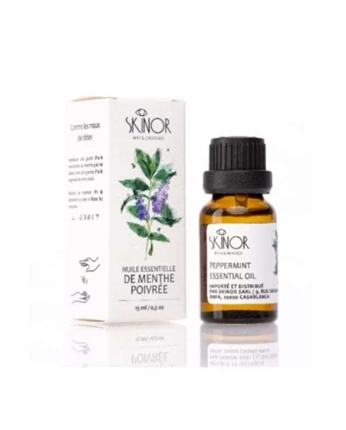 Huile essentielle de menthe poivrée 15 ml pour bien-être