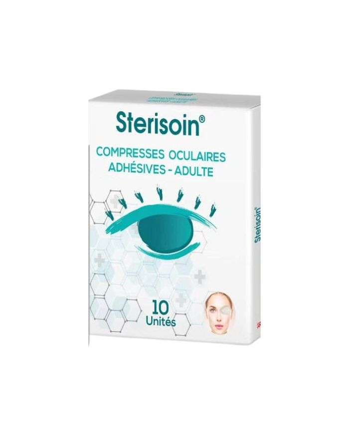 Compresses oculaires adhésives pour adultes – 10 unités