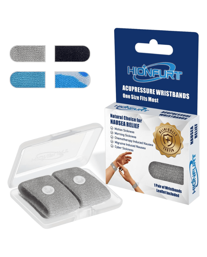 Bracelet d’acupression HIONFURT pour soulager les nausées
