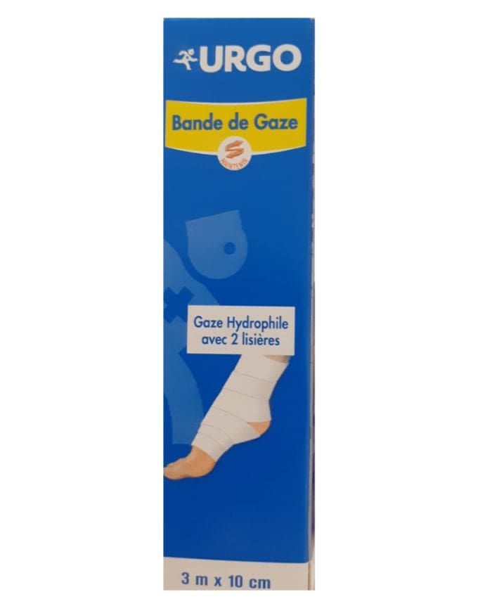 Urgo Bande de Gaze 3 m x 10 cm – Idéale pour Soins