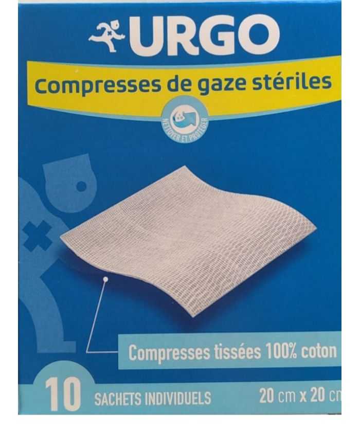 Urgo Compresses Stériles 20×20 cm pour Soins