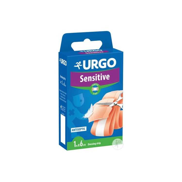 Pansement Urgo Sensitive 1m x 6cm pour peaux sensibles