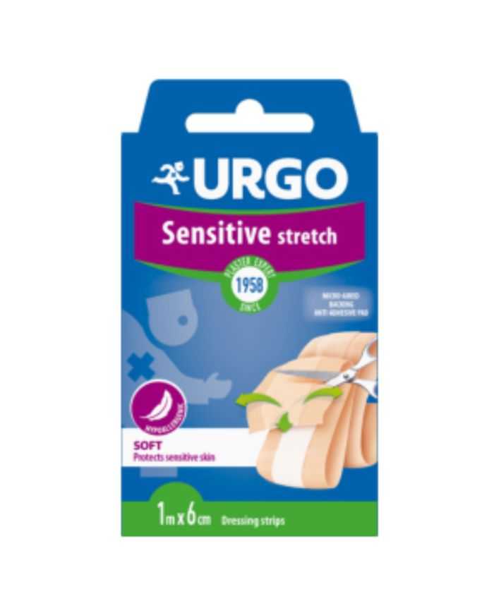 Urgo Sensitive Bande Soft 1m x 6cm pour soins délicats