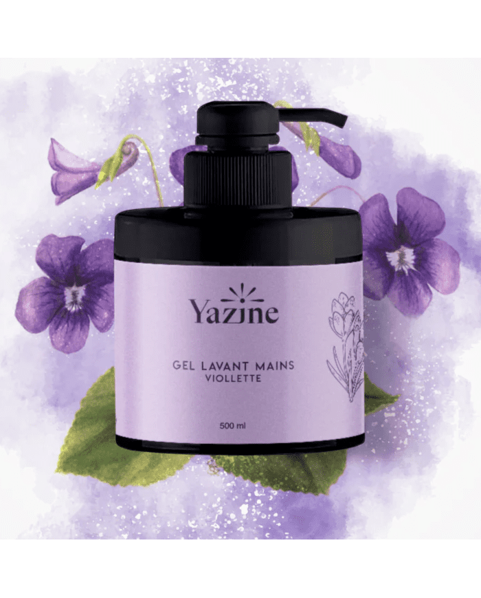 Gel Lavant pour Mains Yazine 500 ml à la Violette