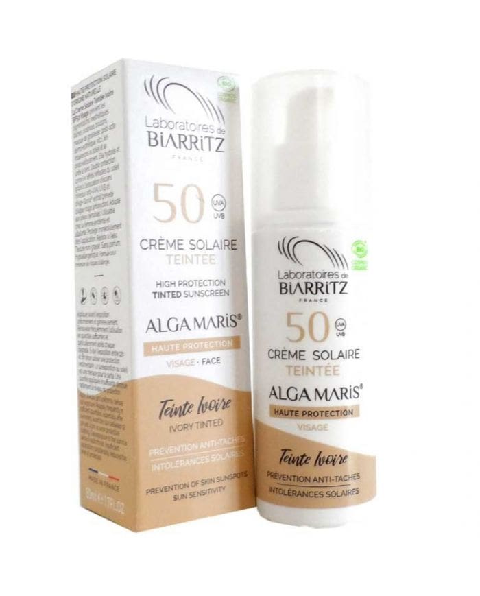 Crème Solaire Teintée Ivoire SPF 50 Algamaris