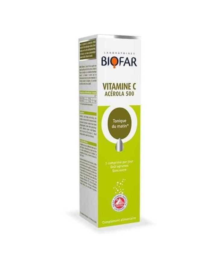 Capsules de Vitamine C Acérola BIOFAR 500 mg