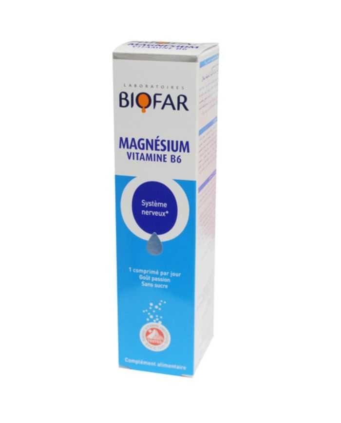 Magnésium et Vitamine B6 BIOFAR – 20 Capsules