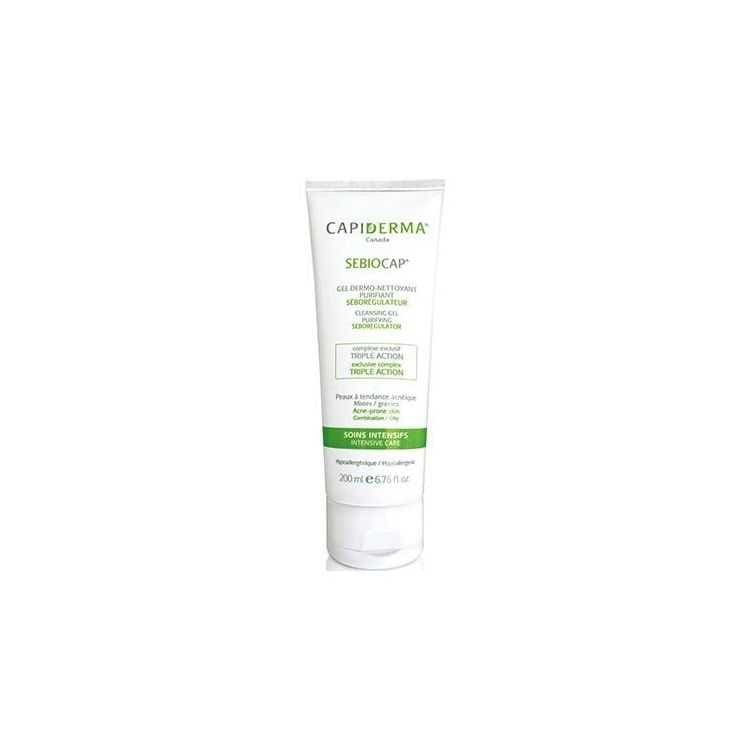 SebioCap Gel Dermo Nettoyant : 200ml pour Peaux Acnéiques