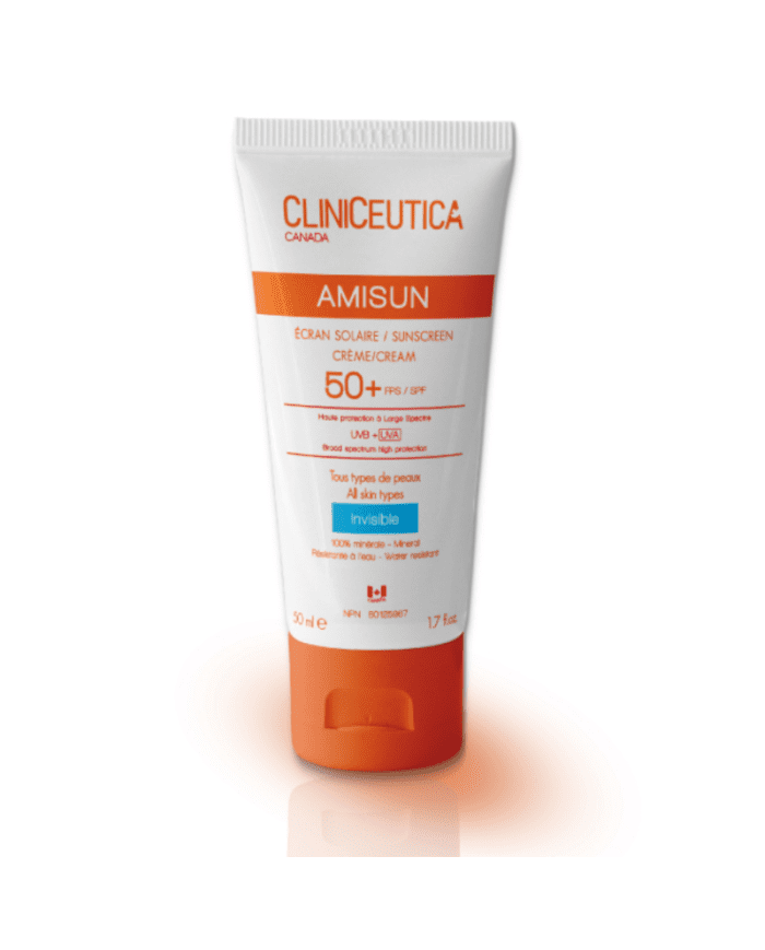 Crème Solaire Invisible SPF 50+ Cliniceutica Amisun 50ml