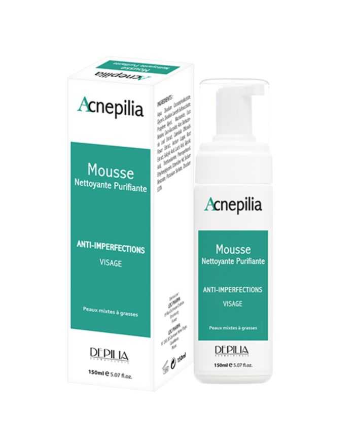 Mousse Nettoyante Purifiante Acnépilia 150 ml