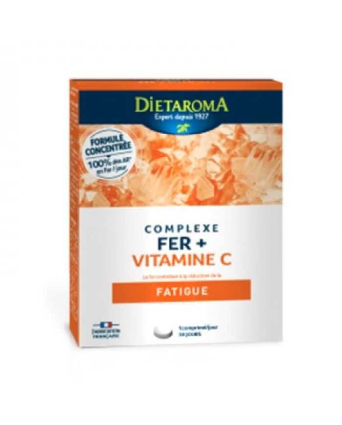 Complexe Fer et Vitamine C – 30 Gélules Dietaroma