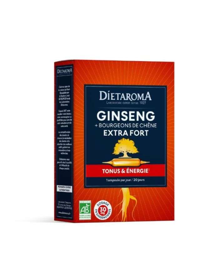 Ginseng Extra Fort : 20 Ampoules de Dietaroma