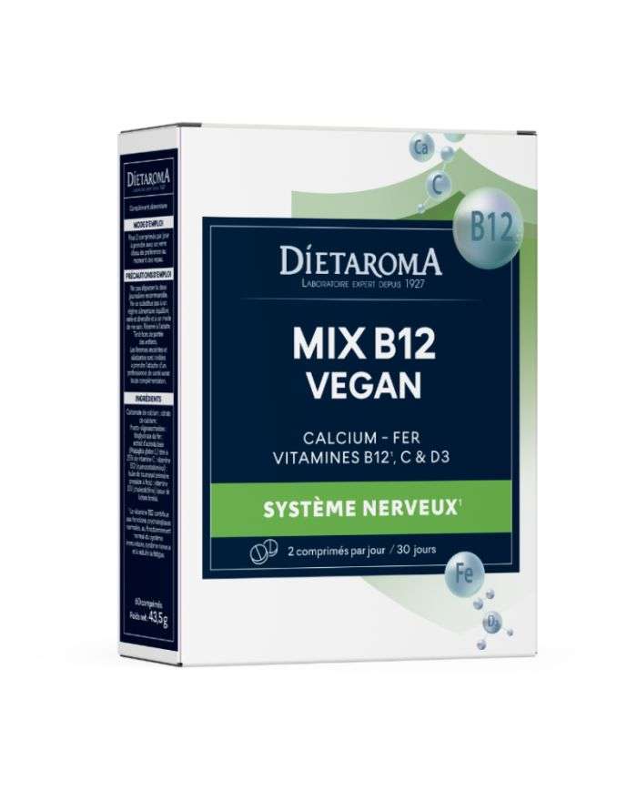 Dietaroma Mix : B12, Fer, D3, Calcium et Vitamine C