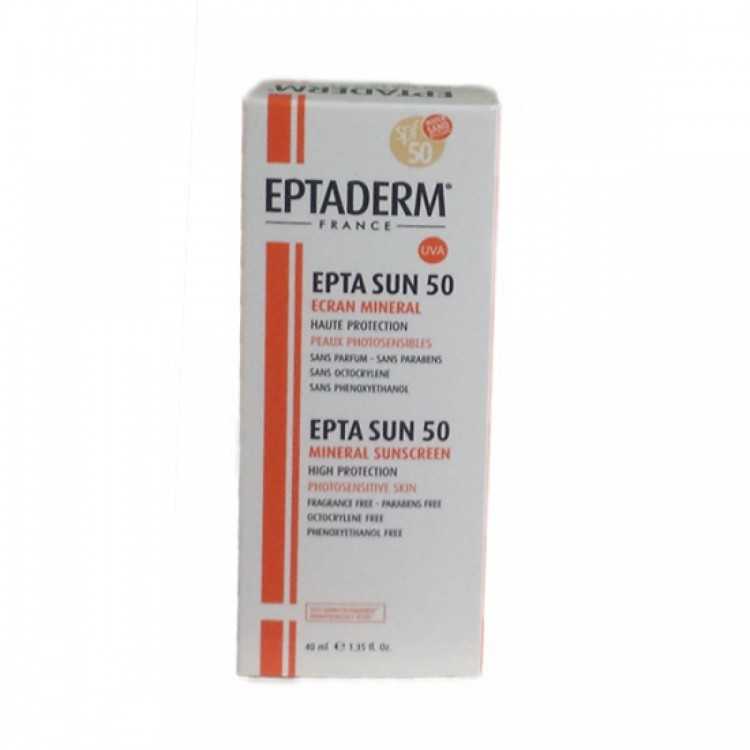 Eptaderm Epta Sun SPF 50 Crème Solaire Minérale