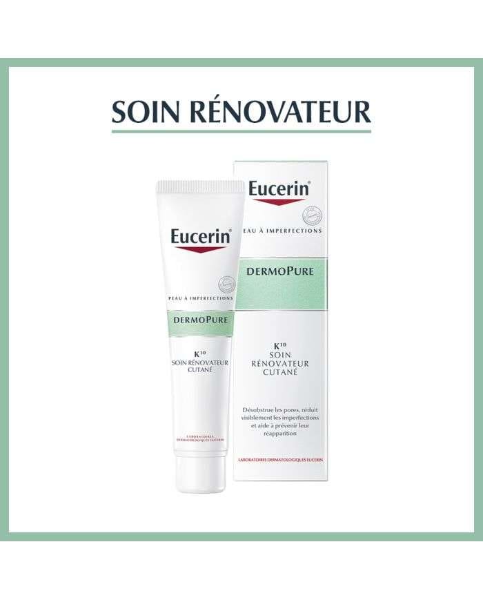 Eucerin Dermopure K10 : Soin Réparateur Peau 40ml
