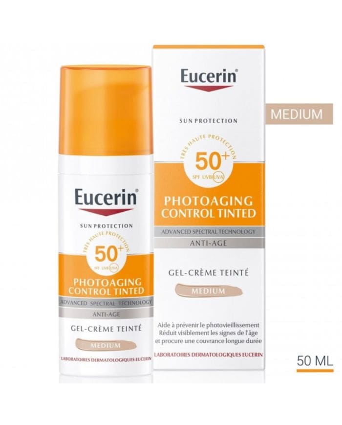 Eucerin Gel Crème Solaire Teinté SPF 50+ Medium