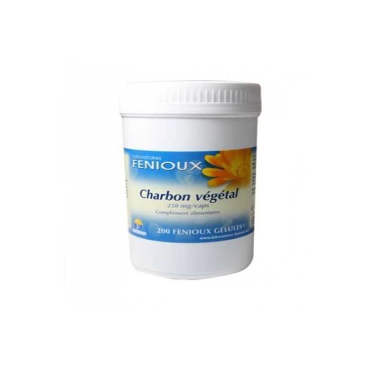 Charbon Végétal Feniaux 200 Gélules pour Digestion
