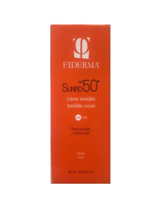 Crème solaire invisible SPF 50+ pour peau sensible
