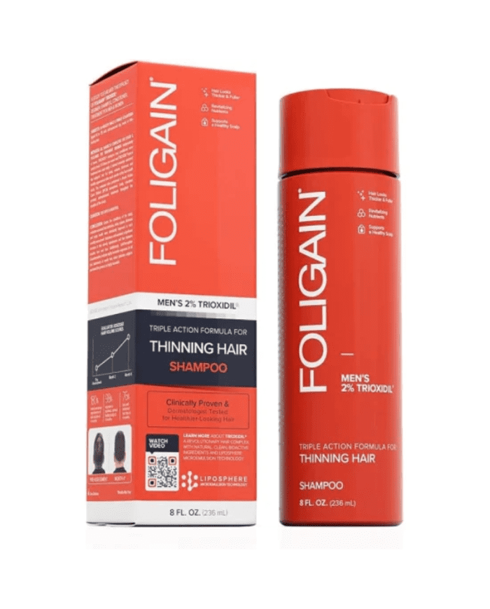 FOLIGAIN Shampooing Anti-Chute Volume Homme 236ml