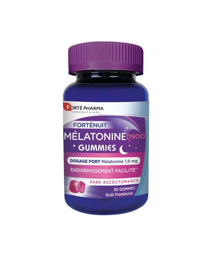 Gummies Melatonine Forte Nuit Framboise 30 unités