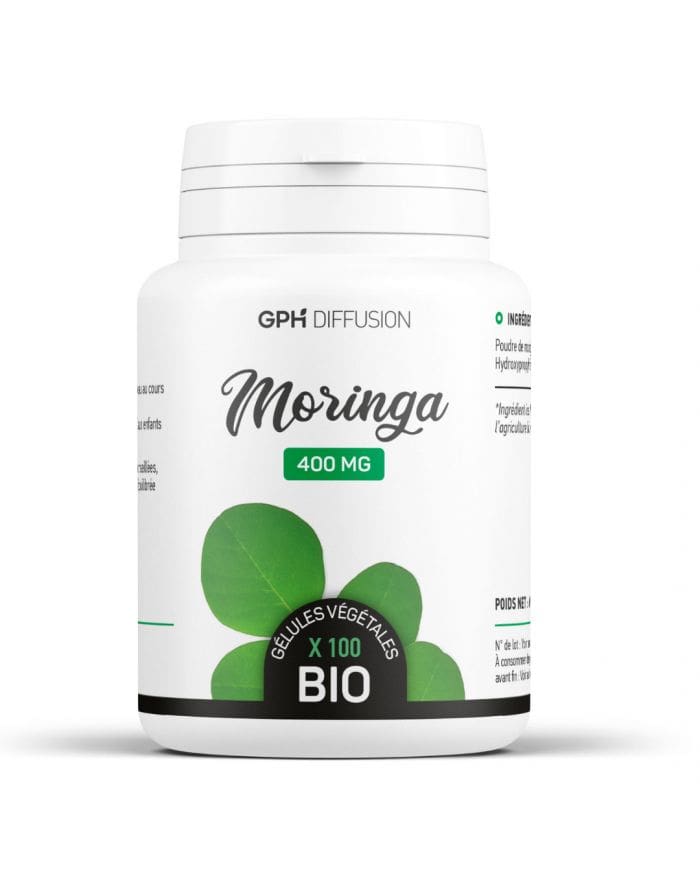 GPH Moringa 400mg – 100 Gélules pour Vitalité