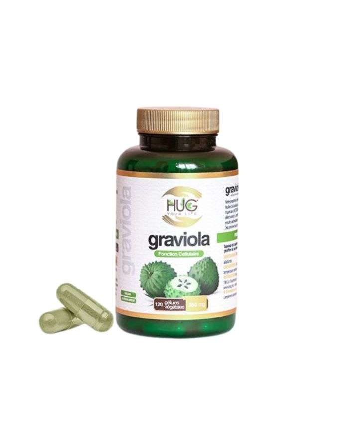 Hug Graviola 120 gélules 350 mg pour un bien-être optimal