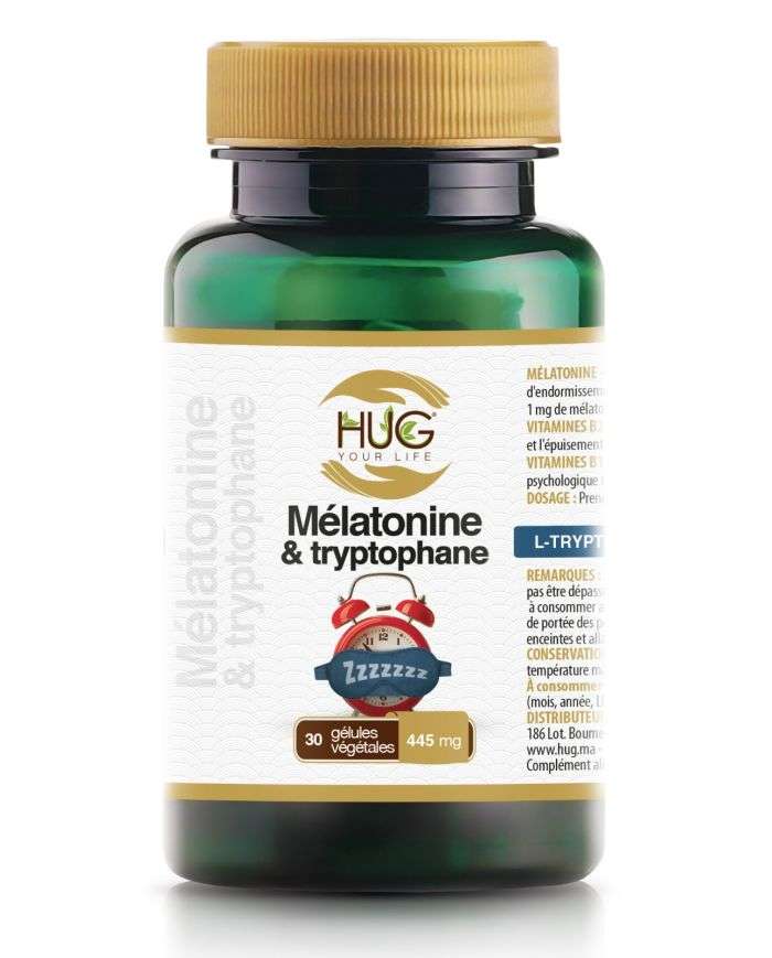 Hug Natural Melatonine et Tryptophane en Gélules
