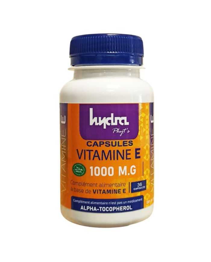 Hydra Capsules Vitamine E 1000 mg pour bien-être