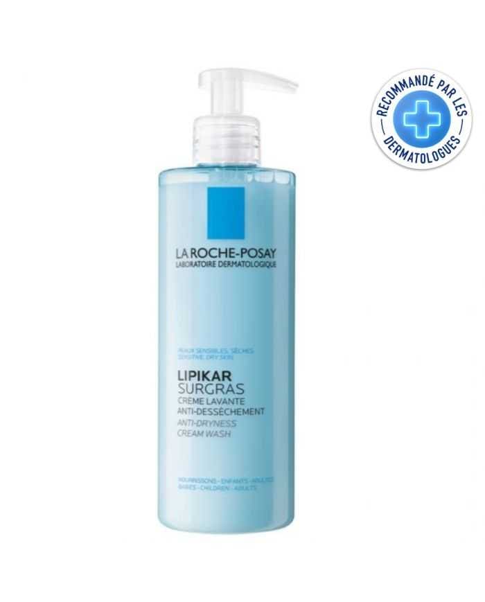 Crème Lavante Lipikar Surgras 400 ml de La Roche-Posay
