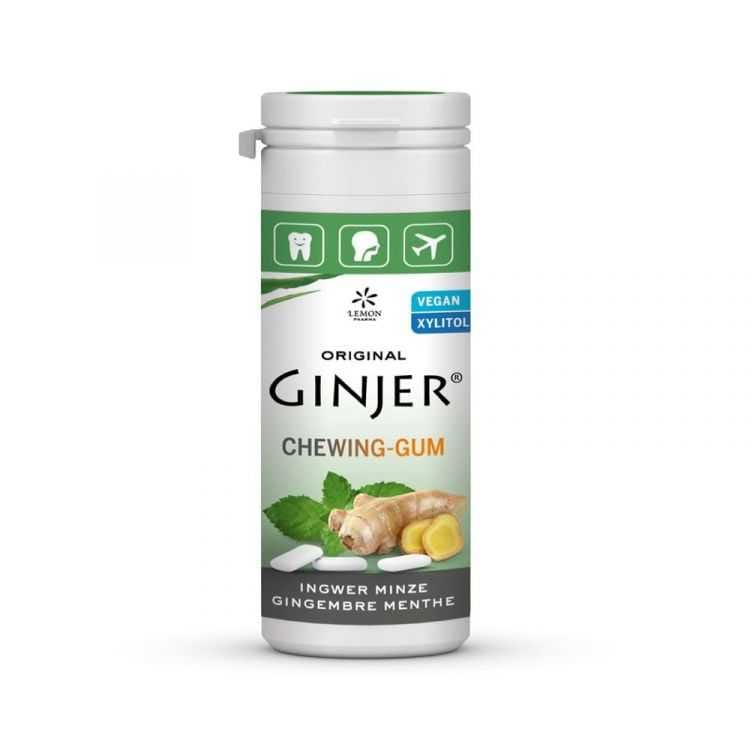 Chewing-gum LEMON PHARMA au Gingembre et Menthe 30g
