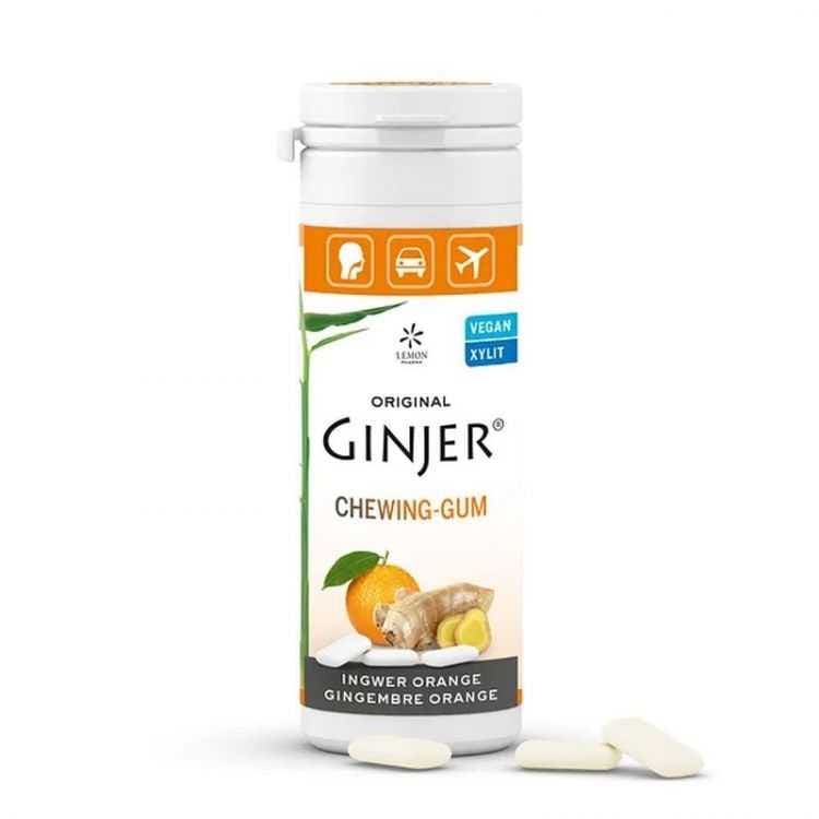 Gomme à mâcher au gingembre et orange LEMON PHARMA