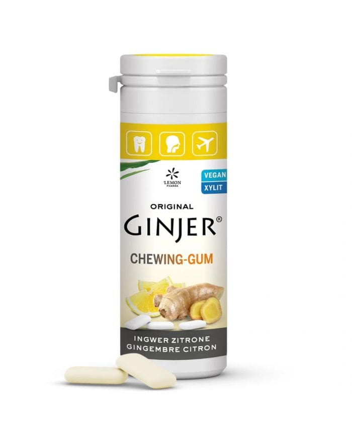 Chewing-gum au Gingembre et Citron GINJER – Lemon Pharma