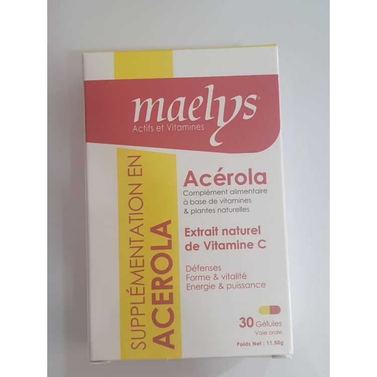 Maelys Acérola 30 Gélules – Énergie Naturelle