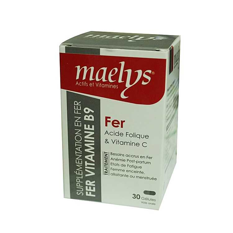 Maelys Fer 30 gélules pour un bien-être optimal