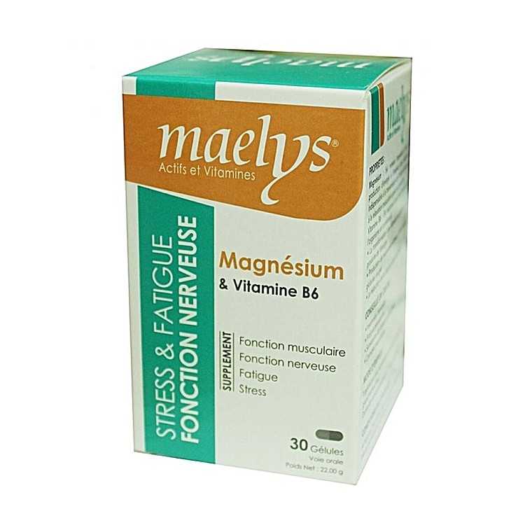 Maelys Magnésium et Vitamine B6 – 30 gélules