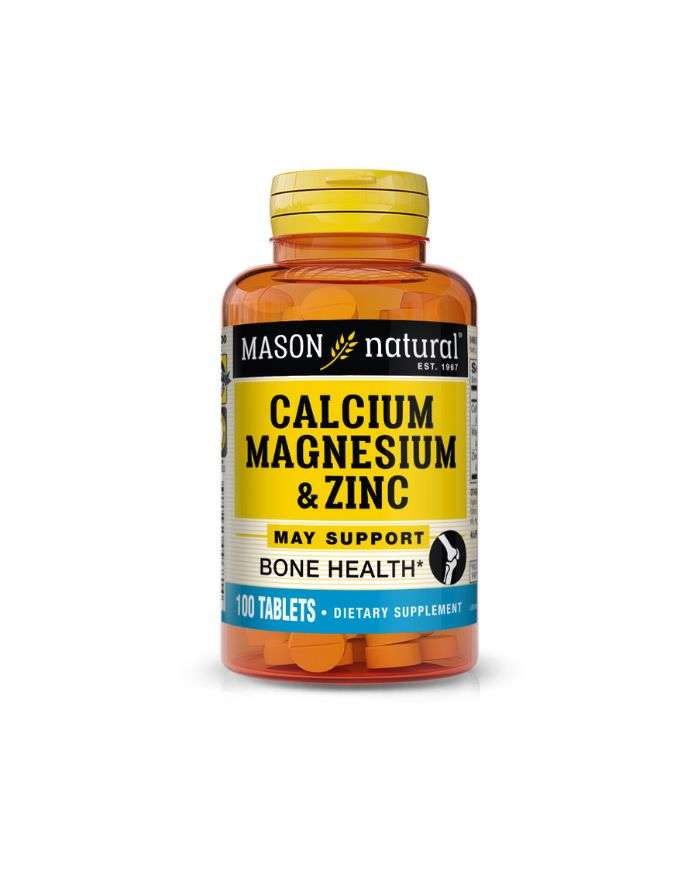 Mason Natural Calcium Magnesium Zinc – 100 Comprimés
