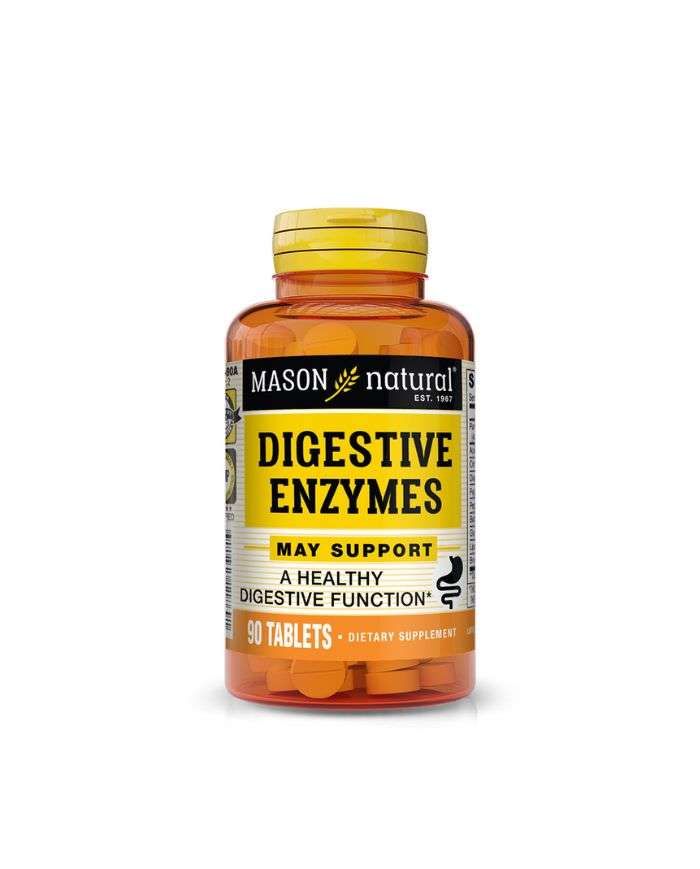 Enzymes Digestives Mason Natural – 90 Comprimés