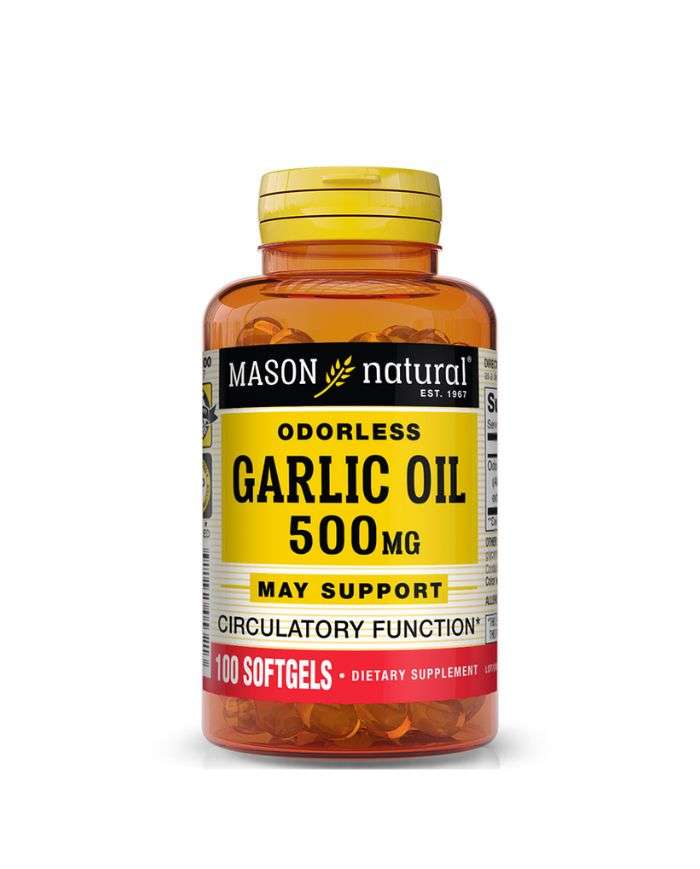 Mason Natural Garlic Oil 500mg – Complément Santé