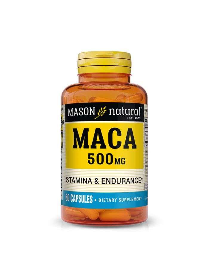 Mason Natural Maca 500mg – Capsules Bio Énergétiques