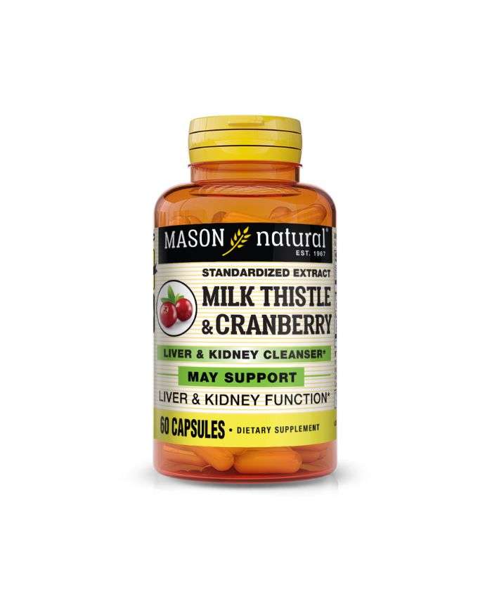 Mason Natural Chardon-Marie & Canneberge – 60 Capsules