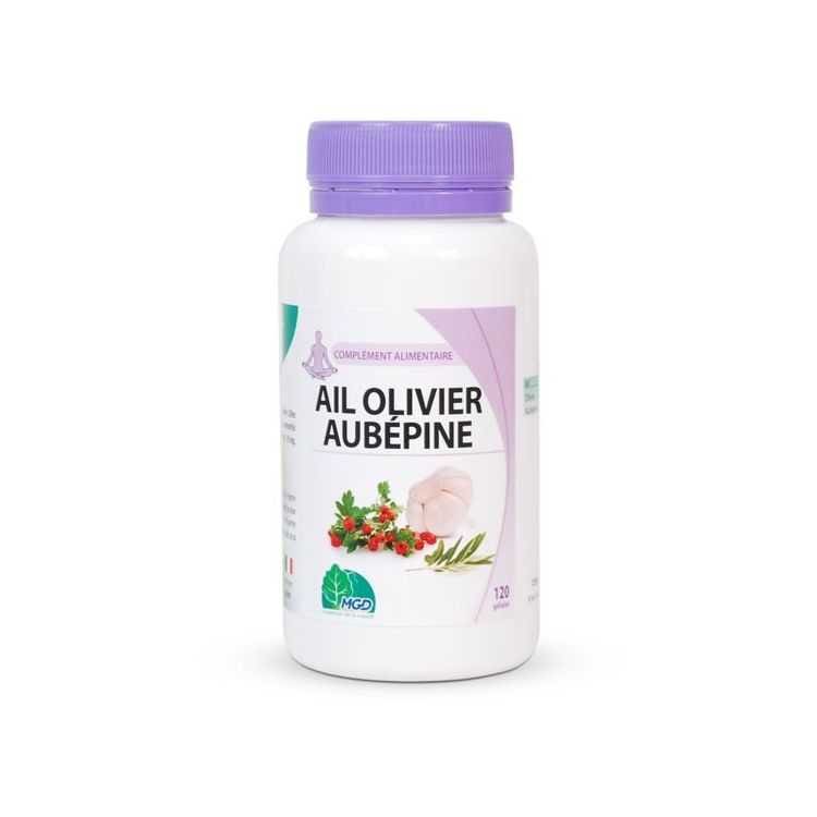 MGD Ail Olivier Aubépine 250mg – 120 gélules
