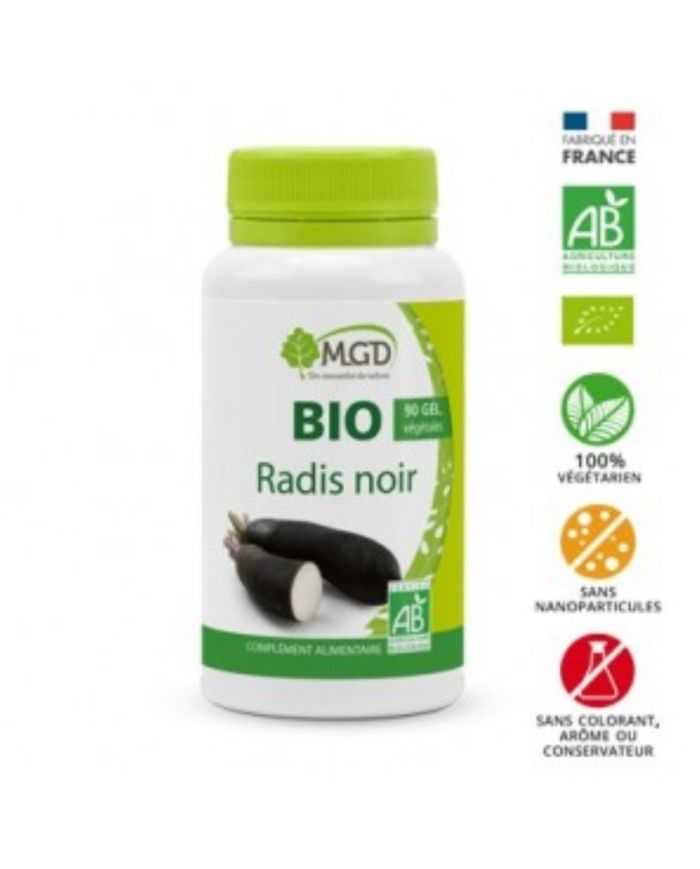 MGD Radis Noir BIO – 90 Gélules pour le Bien-Être