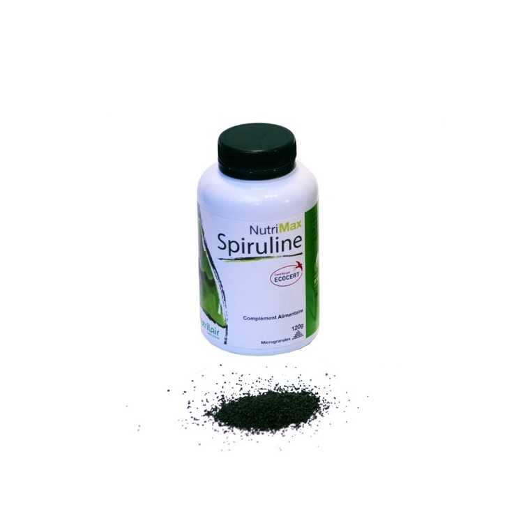 Spiruline 100% Bio Nutrimax pour Tonus et Vitalité