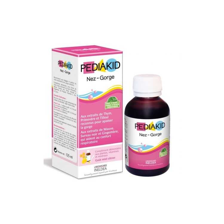Sirop PEDIAKID Nez-Gorge 125 ml pour Enfants