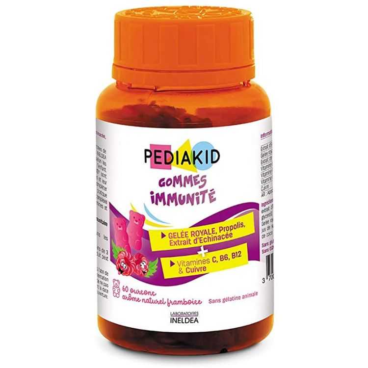 Gommes Immunité PEDIAKID – 60 Gommes pour Enfants